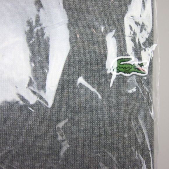 Lacoste Men's V Neck Cotton Jersey Sweater - Picture 2 of 6